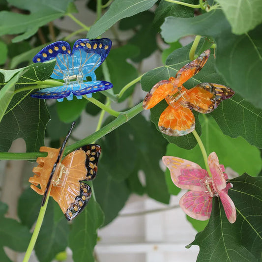 Morpho sommerfugl Hårklemme / blå