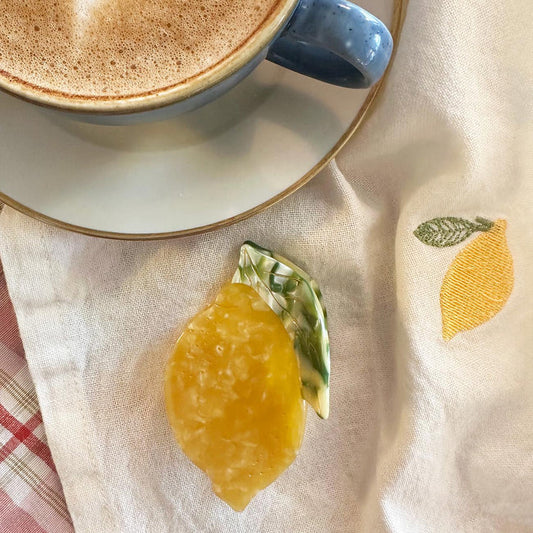 Citron hårklemme / gul