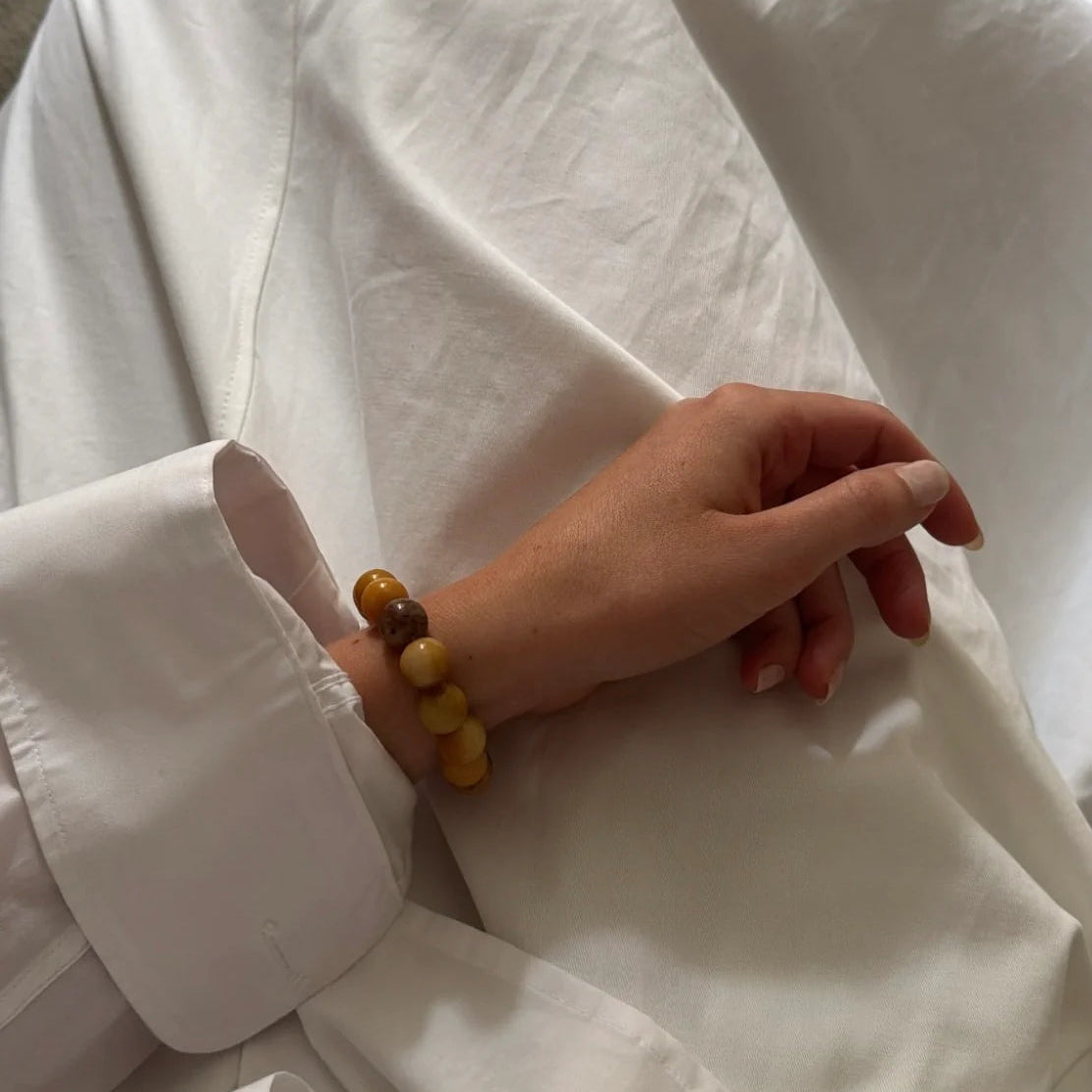 Chunky Orange Aventurin Stretch / Armbånd / Stor