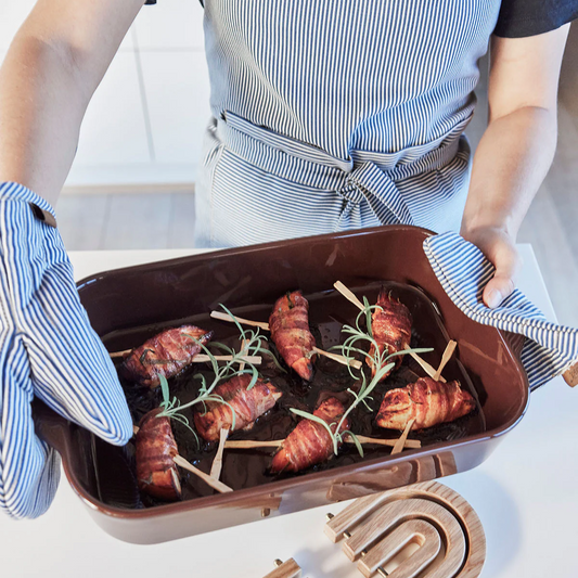 Striped Denim forklæde