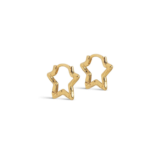 Øreringe Organic Star / Small / Guld