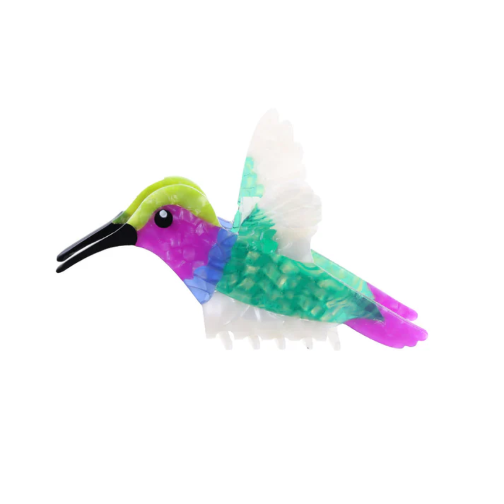 Kolibri Hårklemme / Grøn/Lilla