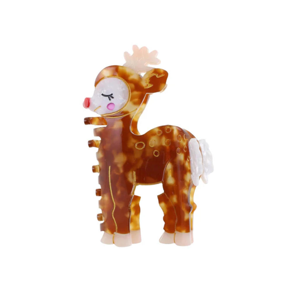 Rensdyr Hårklemme / Brun