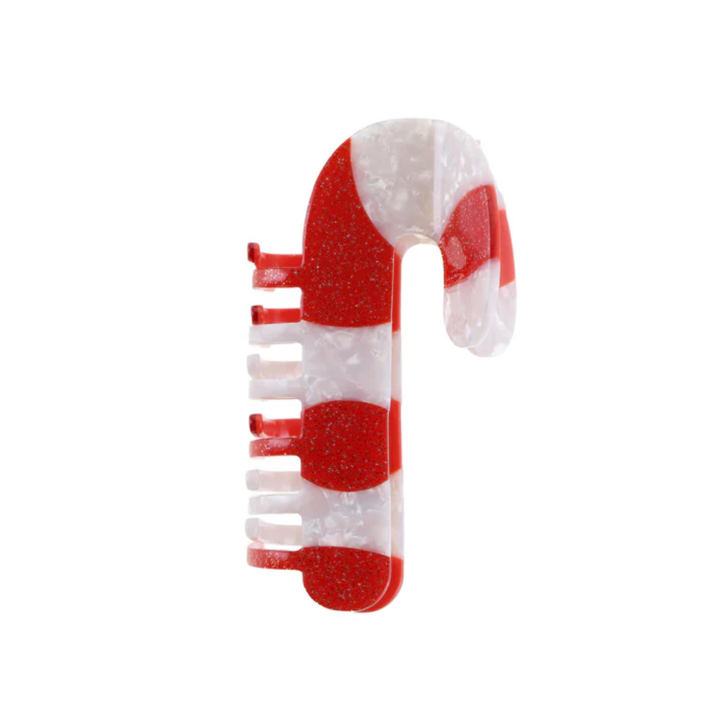 Sukkerstok Hårklemme / Hvid/Rød