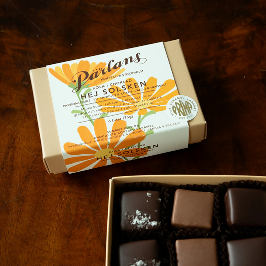 Chokolade covered caramels / HELLO SUNSHINE 6 pieces