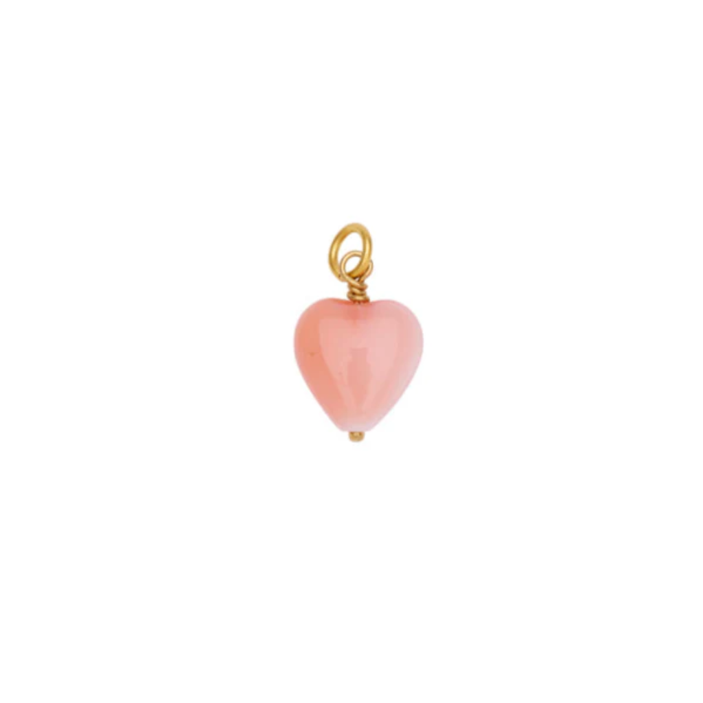FRENCH HEART PENDANT / Vedhæng / Coral