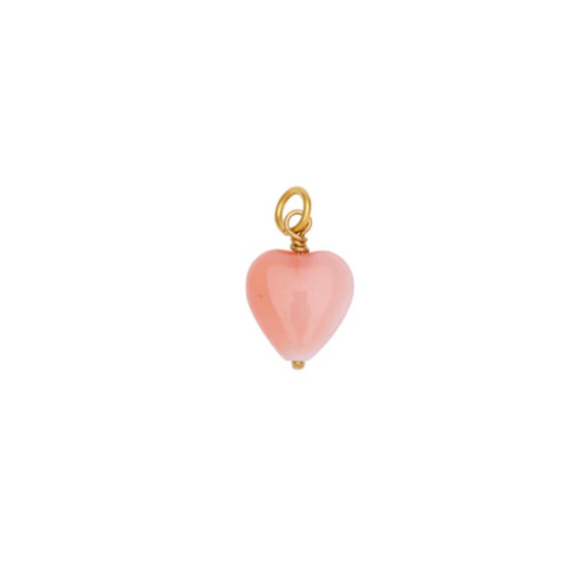 FRENCH HEART PENDANT / Vedhæng / Coral