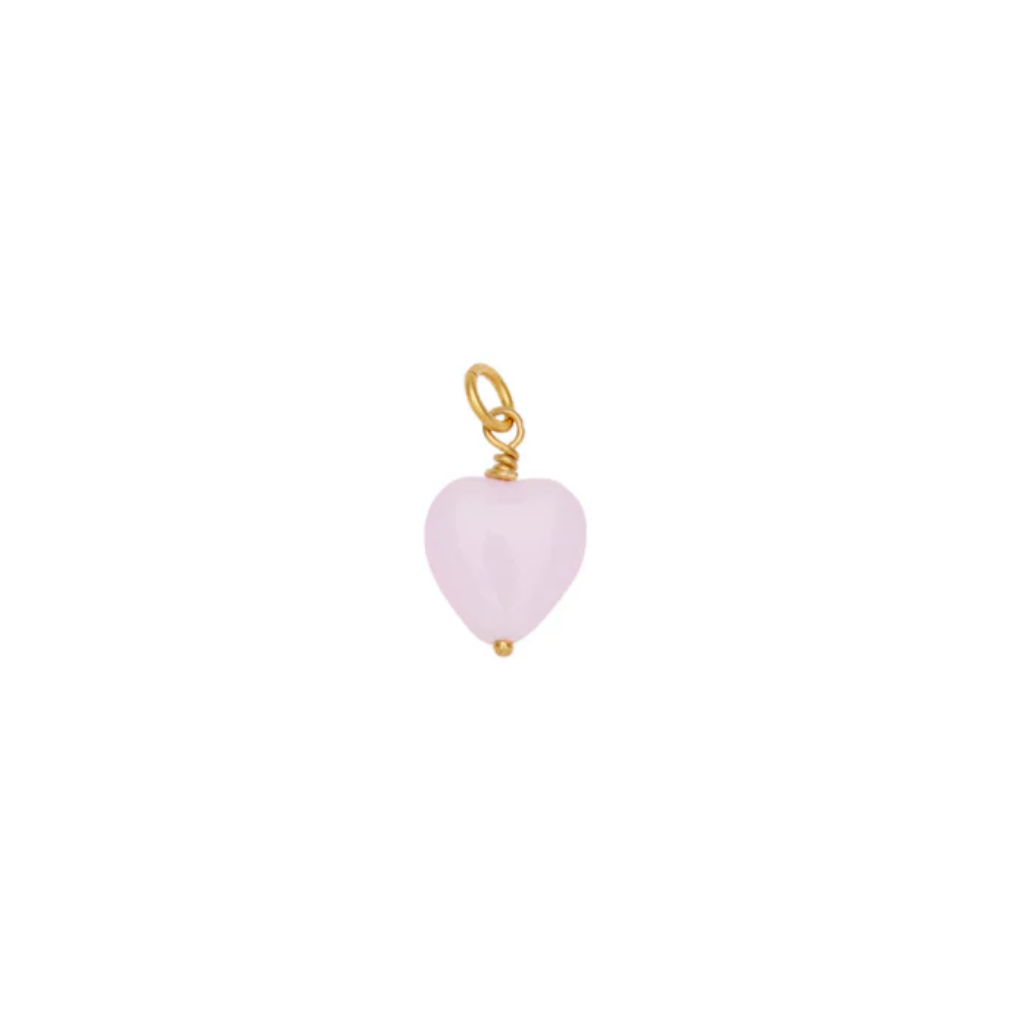 FRENCH HEART PENDANT / Vedhæng / Soft Rose