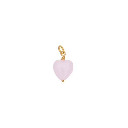 FRENCH HEART PENDANT / Vedhæng / Soft Rose