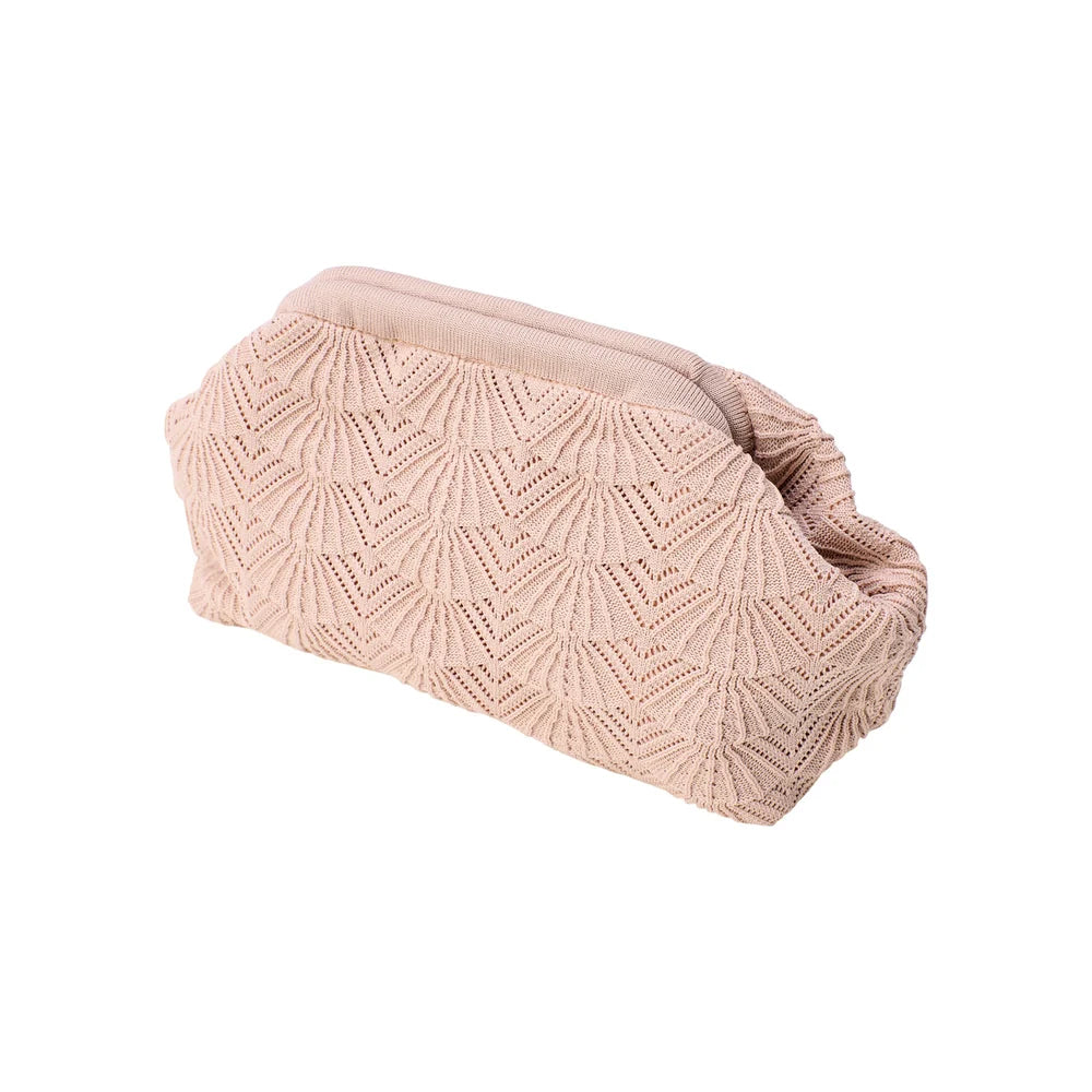 Shelly Clutch / Oyster Pink