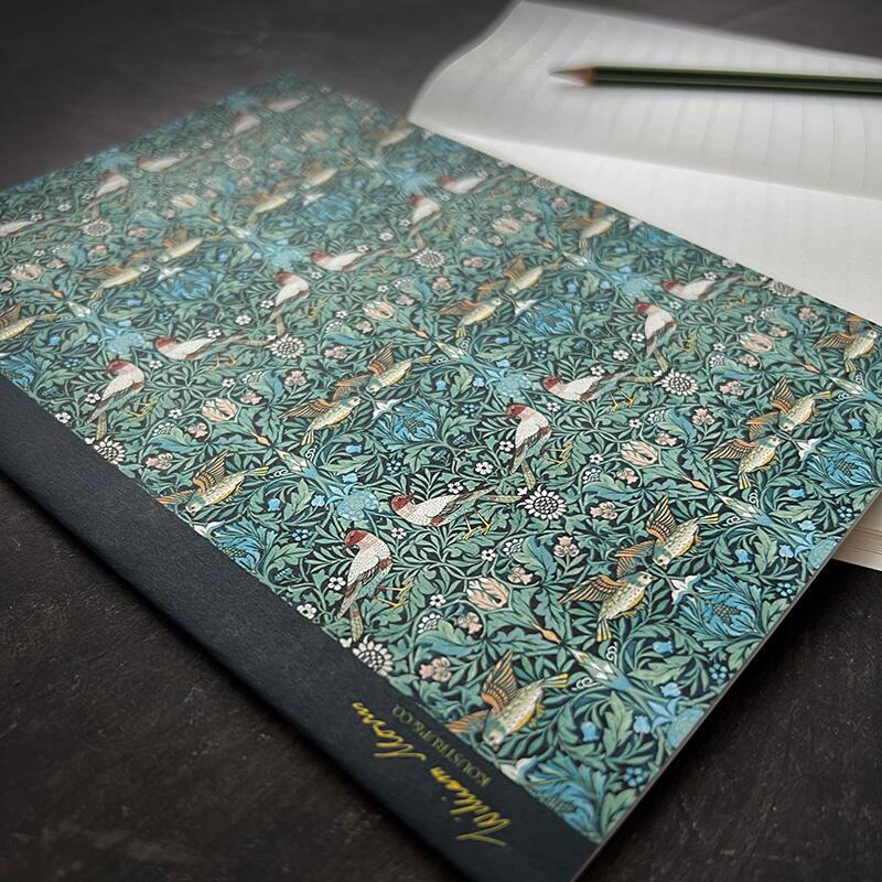 Noteshæfte / Bird Green pattern WM