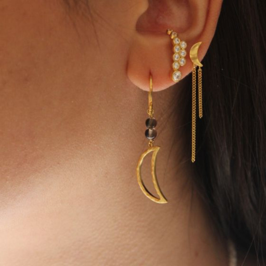 Bella Moon Earring Mocha / Single