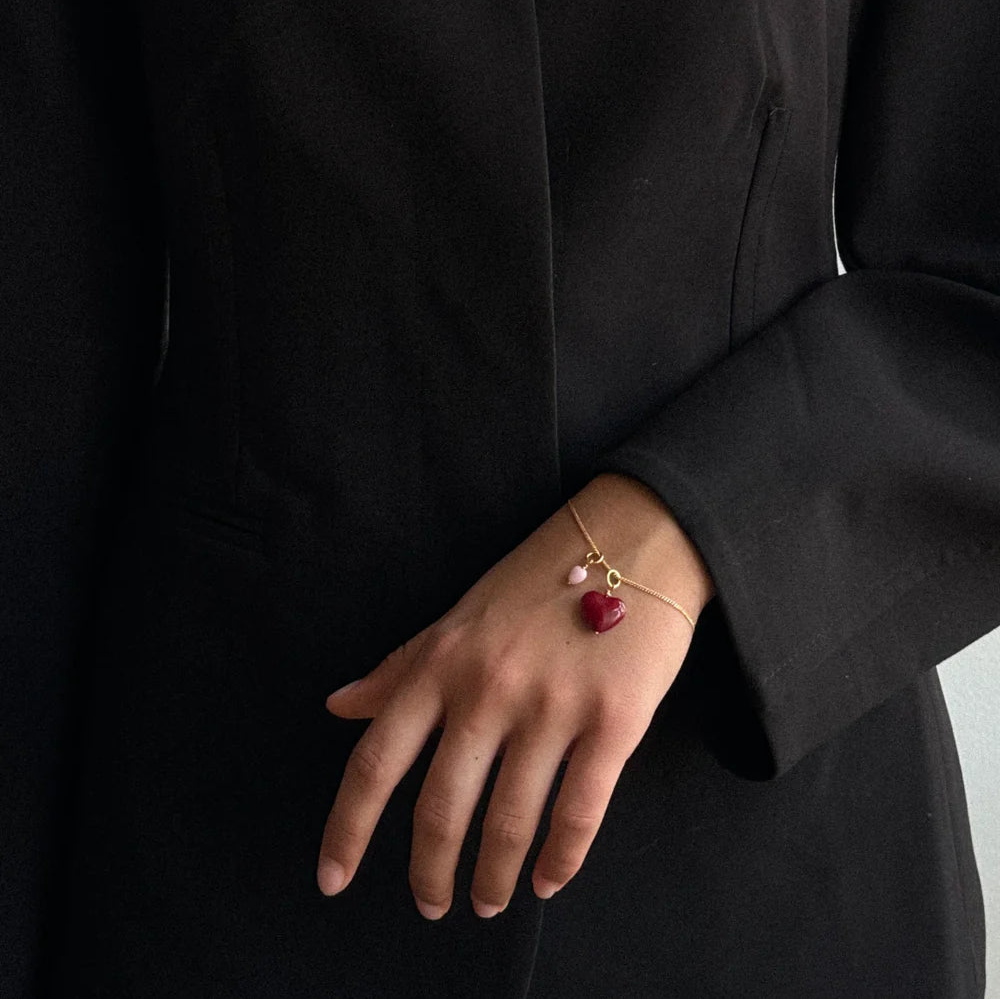AMORE HEART PENDANT / Vedhæng / Wine