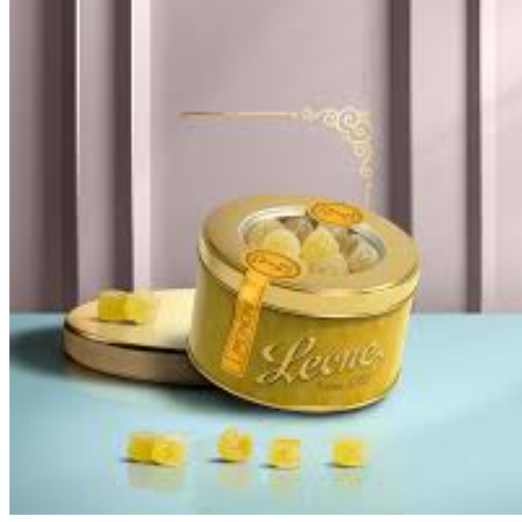 Assorterede citrusgeléer i metalæske - 150 gr.