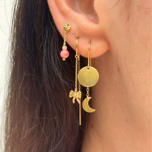 Sun and Moon Earring / Single