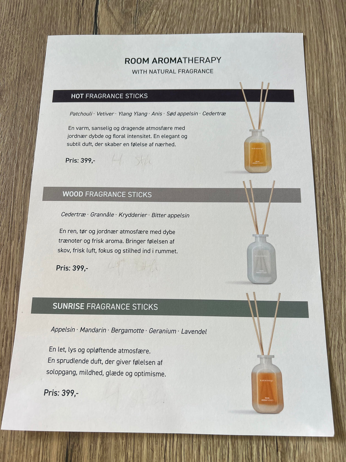 Fragrance Sticks / Wood