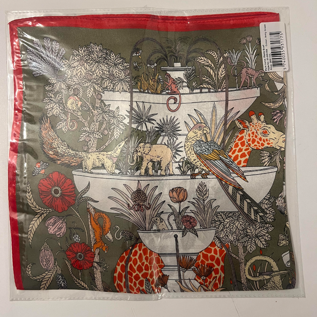 Silketørklæde / Flonis Scarf / Army Grøn