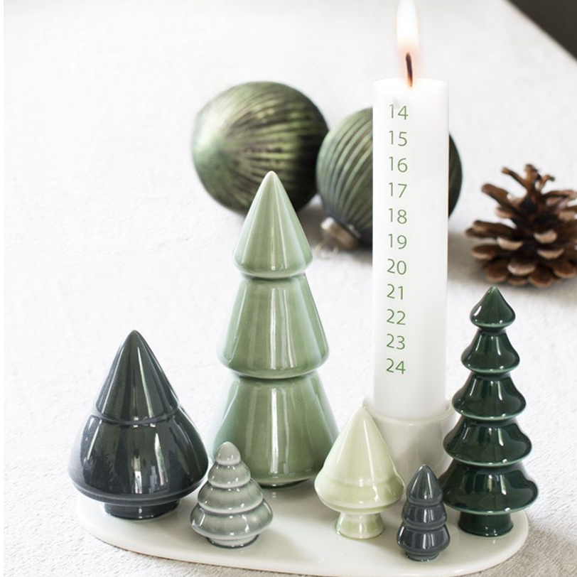 CALENDAR CANDLE FOR WINTER STORIES FOREST & RENDEZ-VOUS 30X300 MM / WHITE