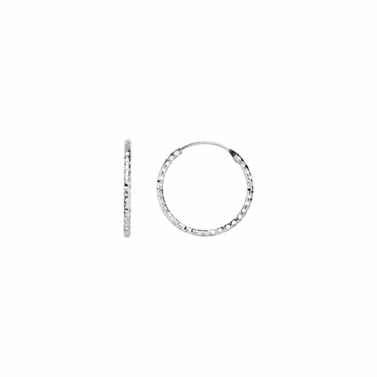 Tinsel creol earring piece silver