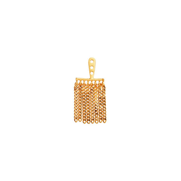 Dancing chains behind ear earring
