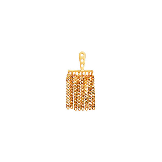 Dancing chains behind ear earring