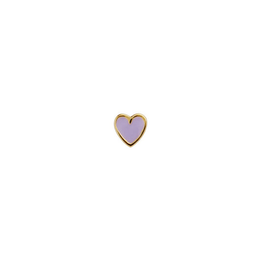 Petit love heart purple sorbet enamel