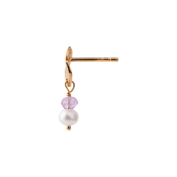 Ile de l'amour with pearl and light amethyst