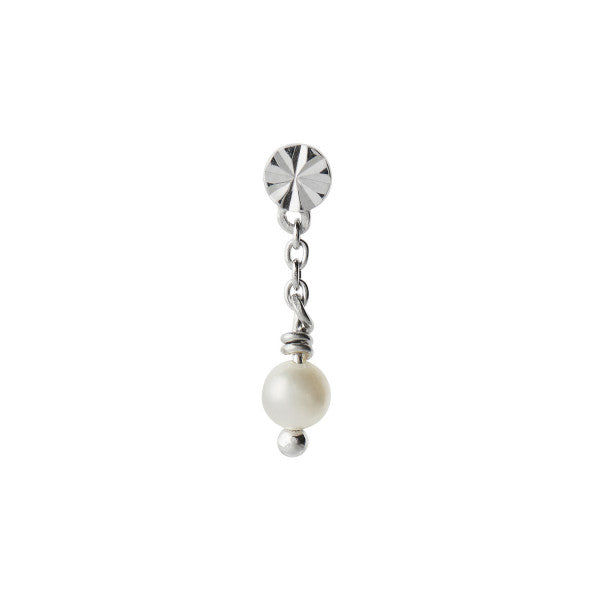 Tres petit etoile earring with pearl silver
