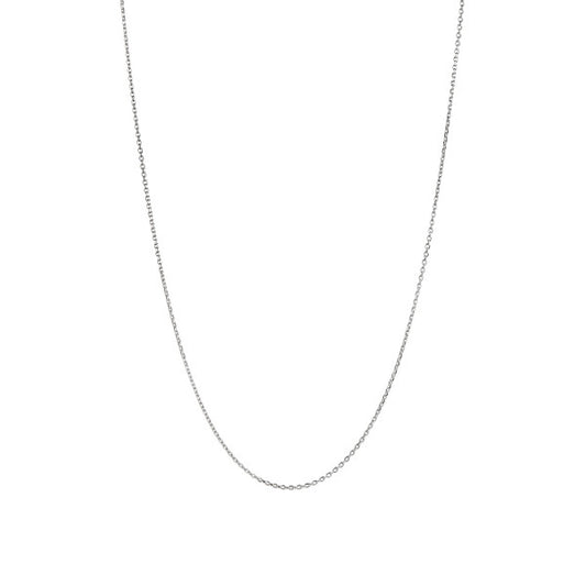 Plain pendant chain short silver