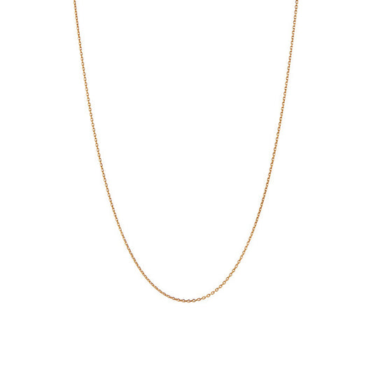 Plain pendant chain short gold
