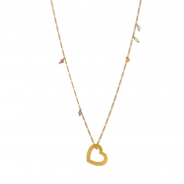 Open love heart pendant