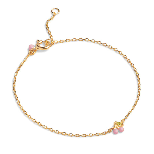 Cherry bracelet / Light pink