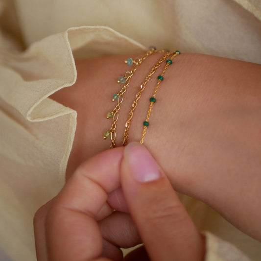Lola bracelet / Petrol Green