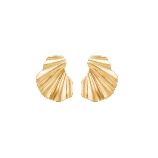 Wave earring Gold