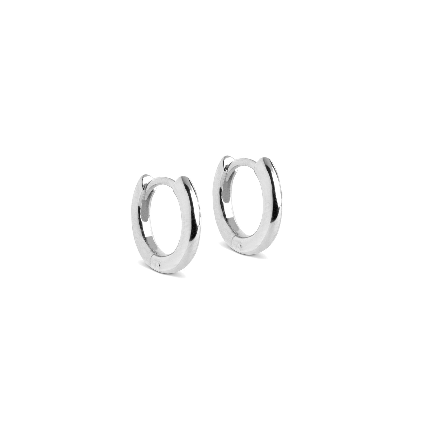Chunky classic hoops silver