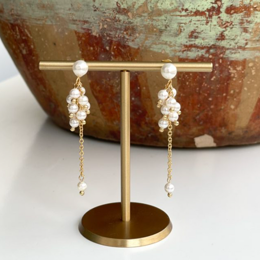 Laika Pearl earring / Withe/Gold