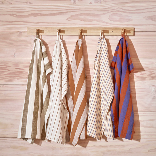 KURIN VISKESTYKKER - 2 STK - CARAMEL / BLUE