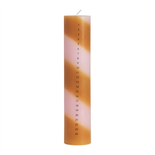 OYOY Kalenderlys – lavendel/amber