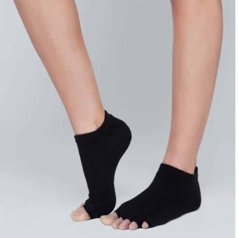 Moonchild Grip Socks / Low Rise - Open Toe / Onyx Blacka