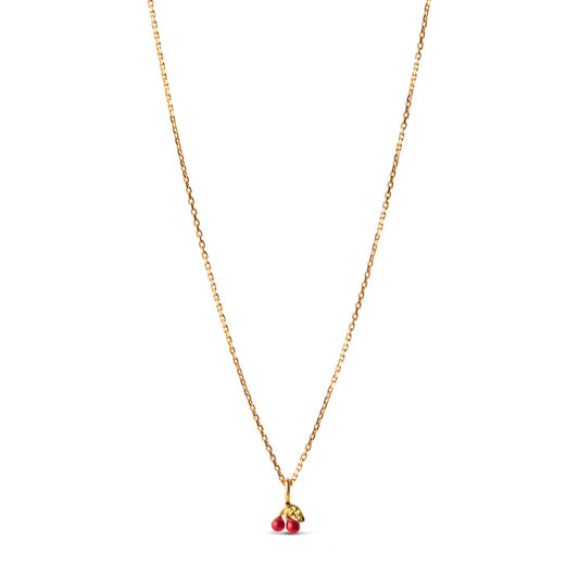Cherry necklace / Red
