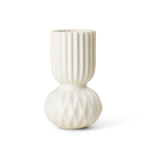 SAMSURIUM Rufflebell vase / WHITE