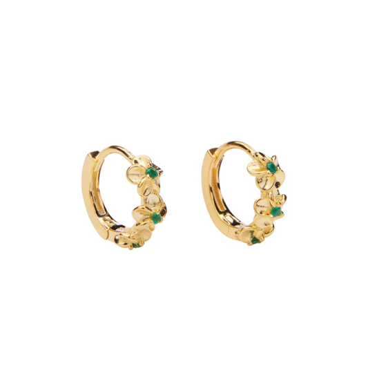 Aster Crystal hoops / Forest