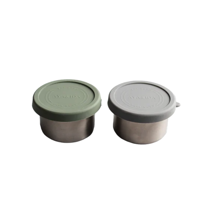 Snack Container - Dark Grey / Tropical green - 100 ML