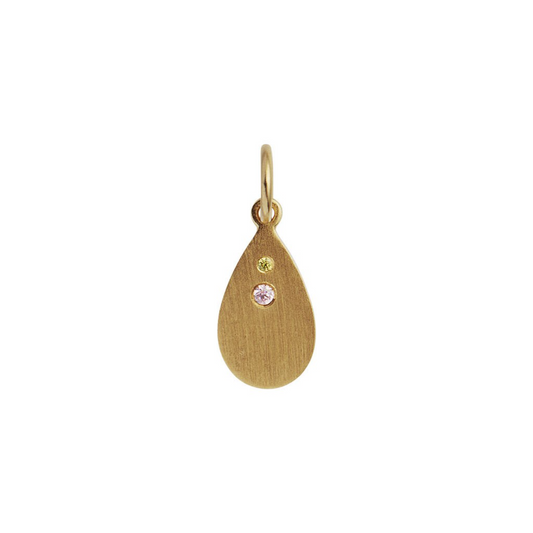 Sparkling teardrop pendant