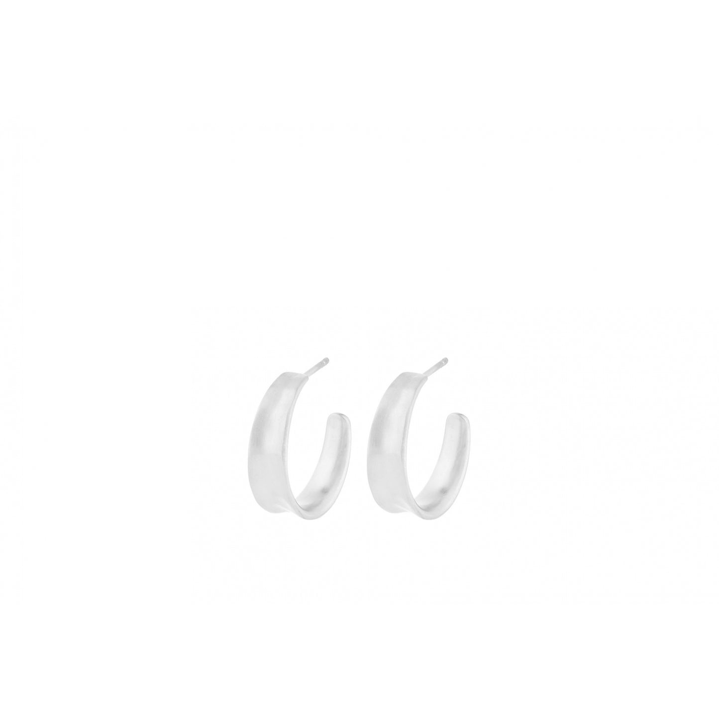 Small Saga hoops silver