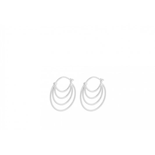Silhouette earrings silver