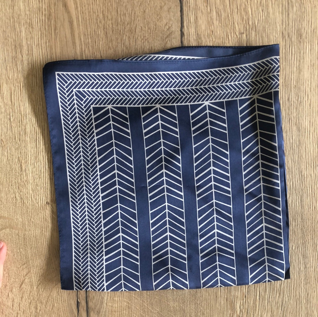 Silketørklæde / Mørkeblå