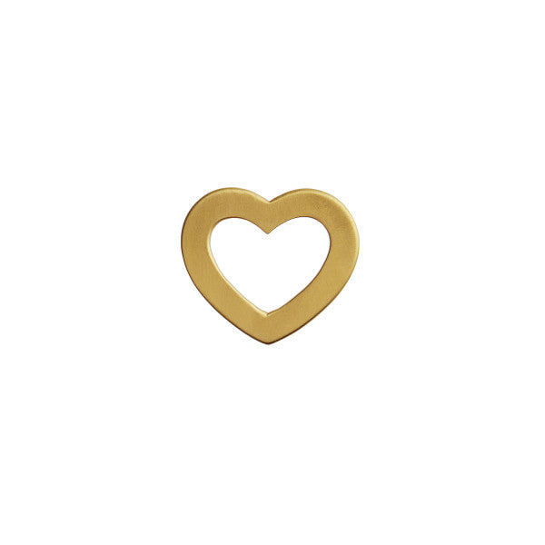 Open love heart pendant